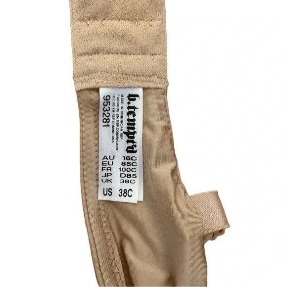 b.tempt'd Women's Beige Future Foundation Contour Bra 38C NEW - Picture 8 of 9